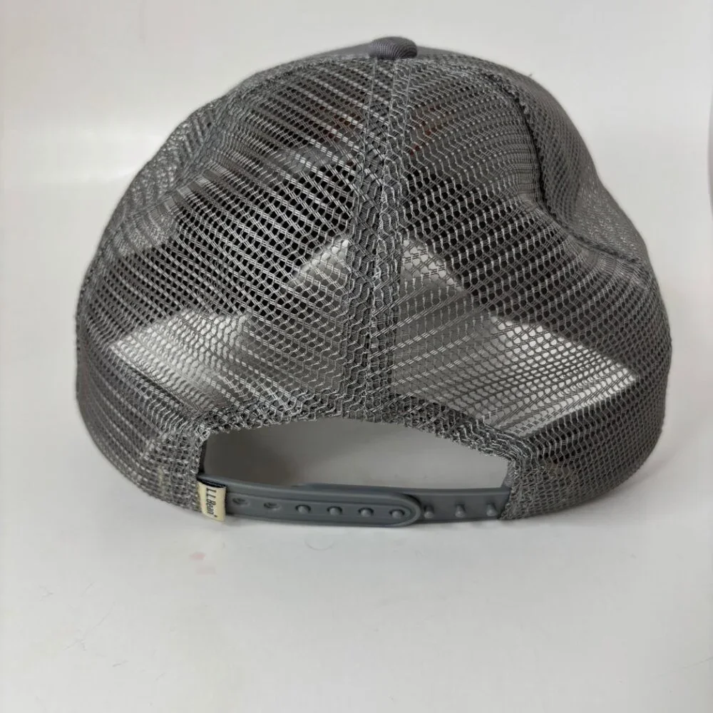LL Bean Trucker Hat Snapback Gray Forestry 1912 Logo Outdoors Adjustable
